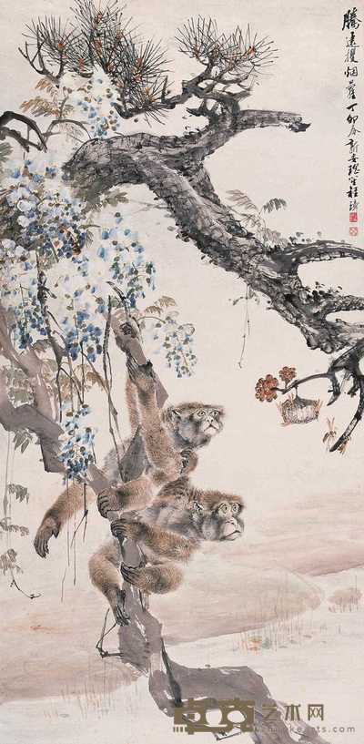 程璋 1987年作 封综图 立轴 106×52cm